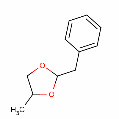 1,3-Dioxolane, 4-methyl-2-(phenylmethyl)- Structure,5468-05-3Structure