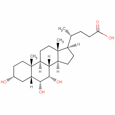 Hyocholic acid Structure,547-75-1Structure