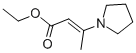 (e)-3-(1-吡咯烷)巴豆酸乙酯結(jié)構(gòu)式_54716-02-8結(jié)構(gòu)式