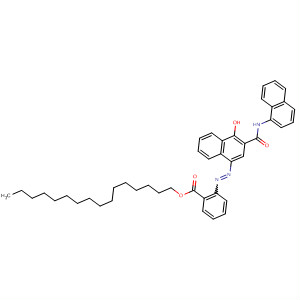 1-羥基-4-[2-(十六基氧基羰基)苯基氮雜]-n-(1-萘基)-2-萘甲酰胺結(jié)構(gòu)式_54826-65-2結(jié)構(gòu)式