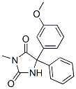 5-(3-Methoxyphenyl)-3-methyl-5-phenyl-2,4-imidazolidinedione Structure,54833-60-2Structure