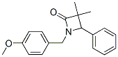 1-[(4-Methoxyphenyl)methyl ]-3,3-dimethyl-4-phenylazetidin-2-one Structure,54833-66-8Structure