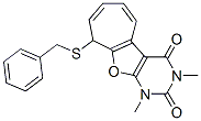 (9ci)-1,9-二氫-1,3-二甲基-9-[(苯基甲基)硫代]-2H-環(huán)庚并[4,5]呋喃并[2,3-d]嘧啶-2,4(3h)-二酮結(jié)構(gòu)式_548475-65-6結(jié)構(gòu)式