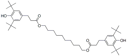 1,10-Decanediol bis[3-(3,5-di-tert-butyl-4-hydroxyphenyl)propionate] Structure,54857-07-7Structure