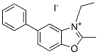 3-Ethyl-2-methyl-5-phenyl-benzooxazol-3-ium iodide Structure,54919-49-2Structure