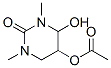 5-(Acetyloxy)-3,4,5,6-tetrahydro-4-hydroxy-1,3-dimethyl -2(1h)-pyrimidinone Structure,54932-86-4Structure