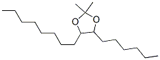 4-Hexyl-2,2-dimethyl-5-octyl-1,3-dioxolane Structure,54934-58-6Structure