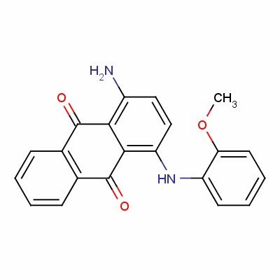 1-Amino-4-[(2-methoxyphenyl)amino]anthraquinone Structure,54946-80-4Structure