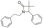 3,3-Dimethyl-4-phenyl-1-(2-phenylethyl)azetidin-2-one Structure,54965-33-2Structure