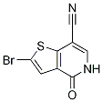 2-Bromo-4,5-dihydro-4-oxo-thieno[3,2-c]pyridine-7-carbonitrile Structure,55040-43-2Structure