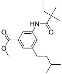 3-[(2,2-Dimethyl-1-oxobutyl)amino]-5-(3-methylbutyl)benzoic acid methyl ester Structure,55044-20-7Structure