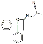 3-[(3,3-Dimethyl-4,4-diphenyloxetan-2-ylidene)amino]-2-methylpropanenitrile Structure,55044-24-1Structure