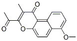 3-Acetyl-7-methoxy-2-methyl-1h-naphtho[2,1-b]pyran-1-one Structure,55044-51-4Structure