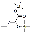 2-[(Trimethylsilyl)oxy]-2-pentenoic acid trimethylsilyl ester Structure,55045-17-5Structure