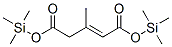 (E)-3-methyl-2-pentenedioic acid bis(trimethylsilyl) ester Structure,55125-08-1Structure