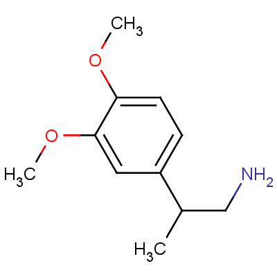 3,4-Dimethoxy-beta-methylphenethylamine Structure,55174-61-3Structure