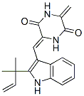 3-[(Z)-[2-(1,1-dimethyl-2-propenyl)-1h-indol-3-yl ]methylene]-6-methylene-2,5-piperazinedione Structure,55179-53-8Structure