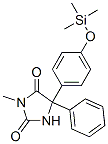 3-Methyl-5-phenyl-5-[4-[(trimethylsilyl)oxy]phenyl ]-2,4-imidazolidinedione Structure,55191-28-1Structure