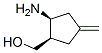 Cyclopentanemethanol ,2-amino-4-methylene-,(1r,2s)-(9ci) Structure,551936-56-2Structure
