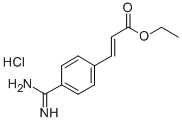 Ethyl (2e)-3-{4-[amino(imino)methyl]phenyl}acrylate hydrochloride Structure,55197-53-0Structure