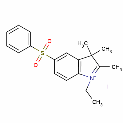 1-Ethyl-2,3,3-trimethyl-5-(phenylsulphonyl)-3h-indolium iodide Structure,55203-51-5Structure