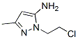 1H-pyrazol-5-amine,1-(2-chloroethyl)-3-methyl- Structure,55211-81-9Structure