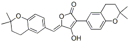 3-(3,4-二氫-2,2-二甲基-2H-1-苯并吡喃-6-基)-5-[(z)-(3,4-二氫-2,2-二甲基-2H-1-苯并吡喃-6-基)亞甲基]-4-羥基-2(5h)-呋喃酮結(jié)構(gòu)式_55215-32-2結(jié)構(gòu)式