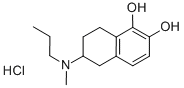 5,6-Dihydroxy-n-methyl-n-propyl-aminotetraline hcl Structure,55218-13-8Structure