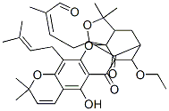 4-[6-乙氧基-3a,4,5,6,6a,7-六氫-8-羥基-3,3,11,11-四甲基-13-(3-甲基-2-丁烯)-7,15-二氧代-1,5-甲烷-3h,11H-呋喃并[3,4-g]吡喃并[3,2-b]氧雜蒽-1-基]-2-甲基-2-丁醛結(jié)構(gòu)式_55221-73-3結(jié)構(gòu)式