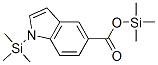 1-(Trimethylsilyl)-1h-indole-5-carboxylic acid trimethylsilyl ester Structure,55255-79-3Structure