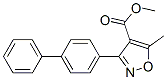 4-Isoxazolecarboxylicacid,3-[1,1-biphenyl ]-4-yl-5-methyl-,methylester(9ci) Structure,55278-58-5Structure