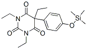 1,3,5-Triethyl-5-[4-[(trimethylsilyl)oxy]phenyl ]-2,4,6(1h,3h,5h)-pyrimidinetrione Structure,55282-38-7Structure