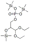 Phosphoric acid 3,3-diethoxy-2-(trimethylsilyloxy)propylbis(trimethylsilyl) ester Structure,55282-72-9Structure