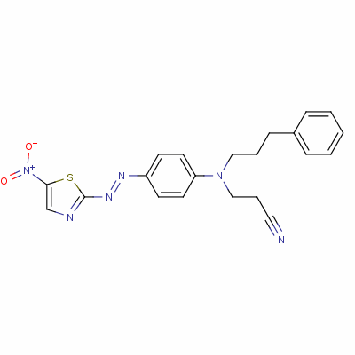 3-[[4-[(5-Nitrothiazol-2-yl)azo]phenyl ](3-phenylpropyl)amino]propiononitrile Structure,55296-90-7Structure