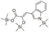 2-[(Trimethylsilyl)oxy]-3-[1-(trimethylsilyl)-1h-indol-3-yl ]propenoic acid trimethylsilyl ester Structure,55319-90-9Structure