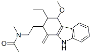 N-[2-(3-ethyl-2,3,4,9-tetrahydro-4-methoxy-1-methylene-1h-carbazol-2-yl)ethyl ]-n-methylacetamide Structure,55320-30-4Structure