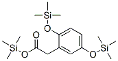 2,5-Bis(trimethylsilyloxy)phenylacetic acid trimethylsilyl ester Structure,55334-62-8Structure