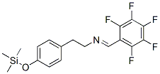 N-[(pentafluorophenyl)methylene]-4-[(trimethylsilyl)oxy]benzeneethanamine Structure,55334-64-0Structure