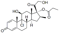 9-Chloro-11beta,17,21-trihydroxy-16beta-methylpregna-1,4-diene-3,20-dione 17-propionate Structure,5534-18-9Structure