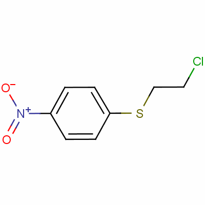 Benzene,1-[(2-chloroethyl)thio]-4-nitro- Structure,5535-73-9Structure