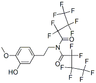 2,2,3,3,4,4,4-七氟-N-(2,2,3,3,4,4,4-七氟丁?；?-N-[2-(3-羥基-4-甲氧基苯基)乙基]丁酰胺結(jié)構(gòu)式_55429-09-9結(jié)構(gòu)式