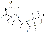 4-(5-Ethyl-1,3-dimethyl-2,4,6-trioxohexahydro-5-pyrimidinyl)-2-pentanyl heptafluorobutanoate Structure,55429-80-6Structure