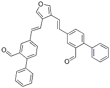 4’,4’’’-[3,4-Furandiyldi(2,1-ethenediyl)]bis(biphenyl-2-carbaldehyde) Structure,55429-86-2Structure