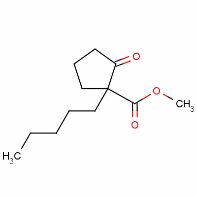 Methyl 2-oxo-1-pentylcyclopentanecarboxylate Structure,55443-08-8Structure