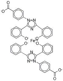 Deferasirox ferrate(iii) tripotassium complex methanoate hydrate Structure,554445-58-8Structure