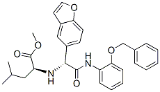 (9ci)-n-[(1r)-1-(5-苯并呋喃)-2-氧代-2-[[2-(苯基甲氧基)苯基]氨基]乙基]-L-亮氨酸甲酯結(jié)構(gòu)式_554448-75-8結(jié)構(gòu)式