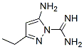 1H-pyrazole-1-carboximidamide,5-amino-3-ethyl- Structure,55458-21-4Structure