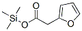 2-Furanacetic acid trimethylsilyl ester Structure,55493-94-2Structure