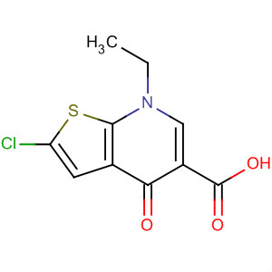 2-Chloro-7-ethyl-4,7-dihydro-4-oxothieno[2,3-b]pyridine-5-carboxylic acid Structure,55503-43-0Structure