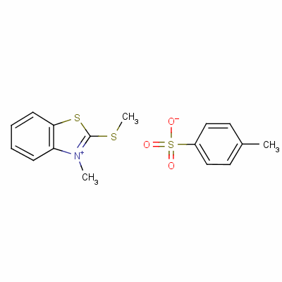 3-Methyl-2-(methylthio)benzothiazolium p-toluenesulphonate Structure,55514-14-2Structure